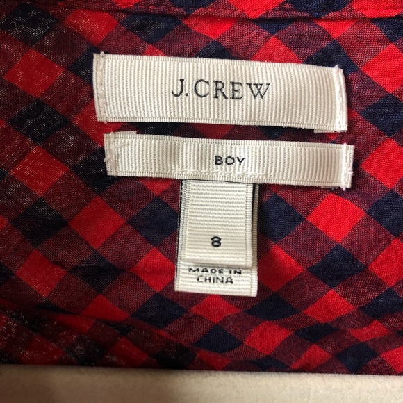 J. Crew Red and Blue Plaid Button Down - Picture 2 of 5